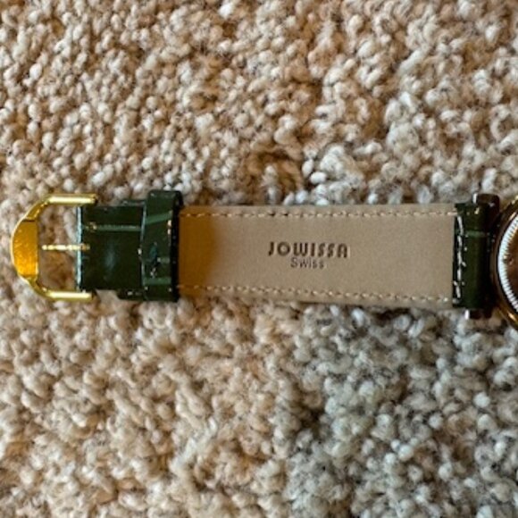 Women's Watch - Jowissa Swiss Made – Green w/Leather Band - Never Worn - Picture 9 of 13